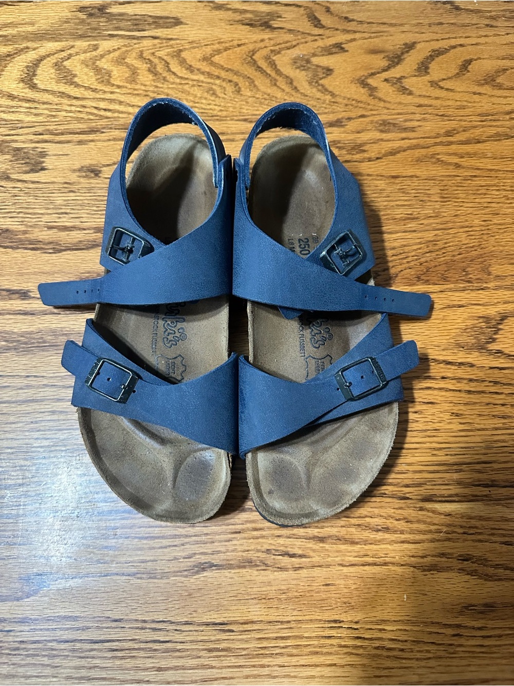 Women’s birks navy blue Adjustable Strap Sandals- size 39